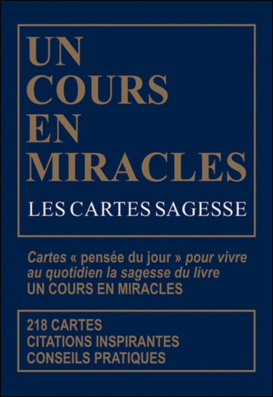 Les Cartes Sagesse d\'Un Cours en Miracles - Coffret - Helen Schucman, William Thetford