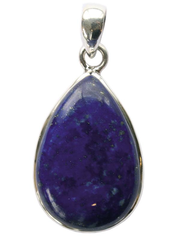 Pendentif Lapis Lazuli Argent 925 Forme Goutte Grand Modèle