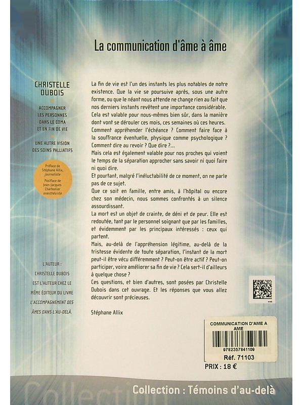 71103.1.La communication dâme à âme - Une autre vision des soins palliatifs