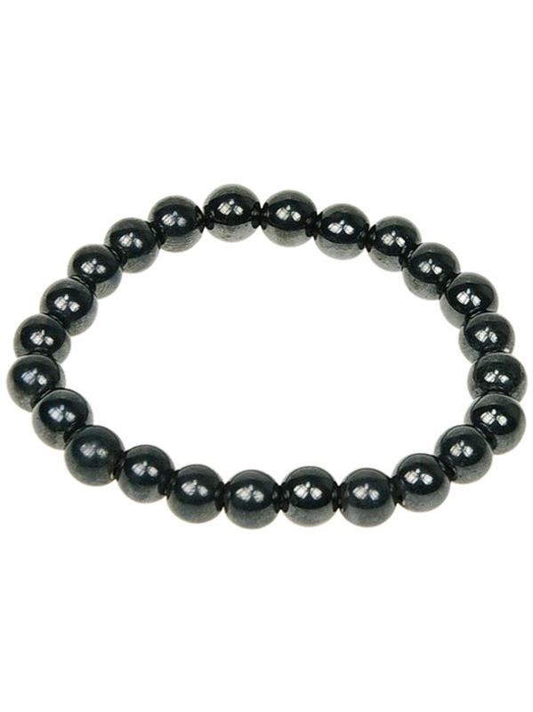 70022.Bracelet Hématite Perles rondes 8 mm