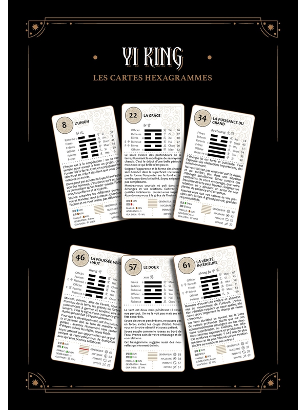 71936.4.Yi King - Le livre & les 64 cartes hexagrammes - Coffret