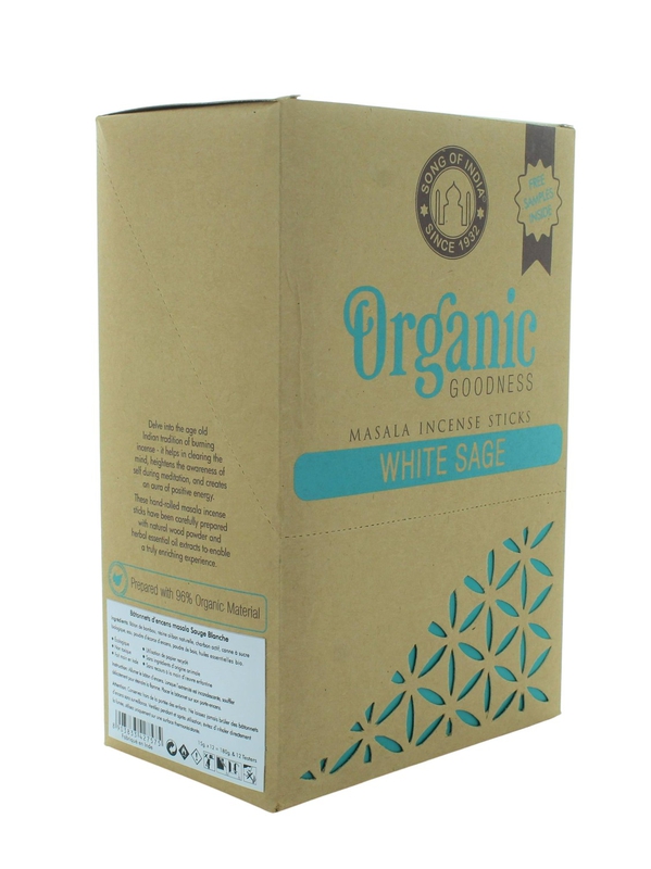 71676.1.Encens Bâton Organic Sauge Blanche 15 g