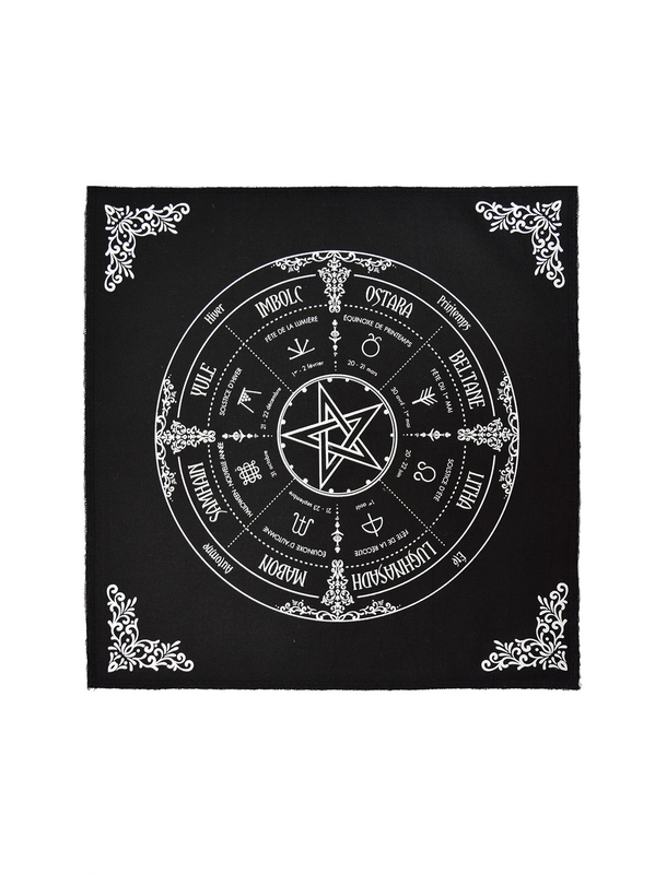 71631.Nappe dautel Roue de lannée Wicca