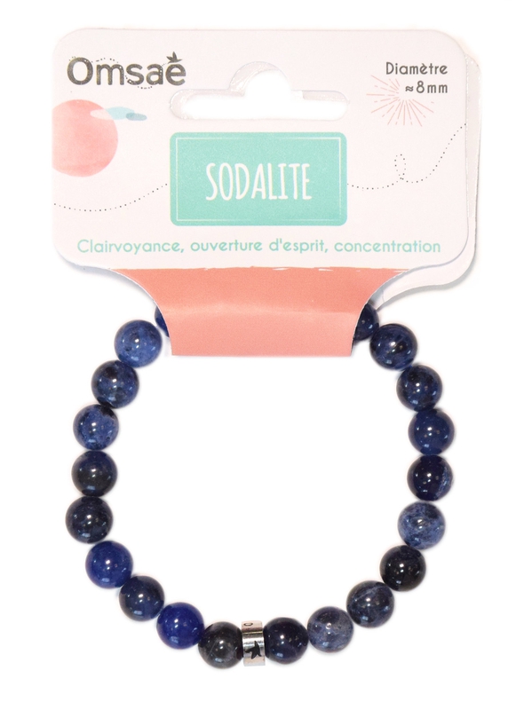 Bracelet Sodalite Perles rondes 8 mm