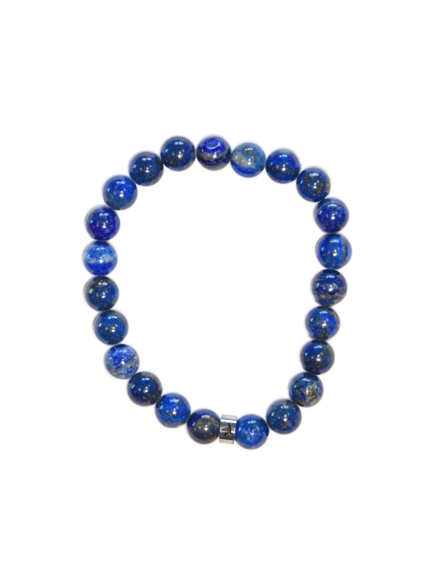 71410.1.Bracelet Lapis Lazuli Perles rondes 8 mm