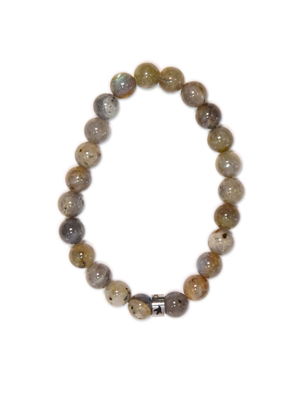 71404.1.Bracelet Labradorite Perles rondes 8 mm