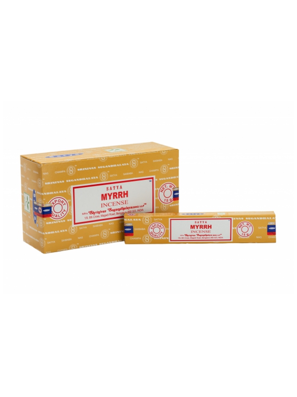 Encens Bâton Satya Myrrhe 15 g - 12 boîtes