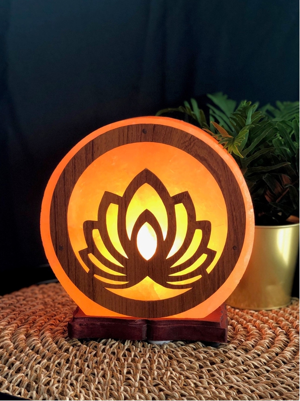 74017.1.Lampe en Cristal de Sel 3D Lotus