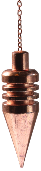 41105-pendule-de-forme-conique-en-cuivre