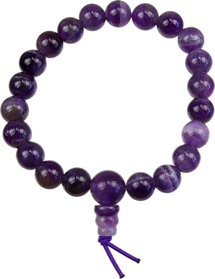 Bracelet Mala Tibétain Améthyste