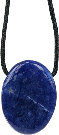 Pendentif Pierre Ovale Sodalite