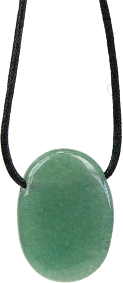 Pendentif Pierre Ovale  Aventurine Verte