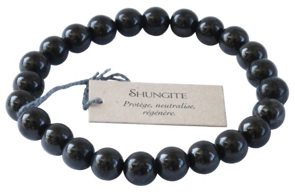 Bracelet Perles Rondes Shungite