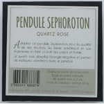 68687-2-Pendule Sephoroton en Quartz Rose