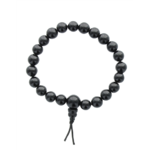 68980-Bracelet Mala en Obsidienne Noire