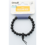 68980-2-Bracelet Mala en Obsidienne Noire