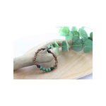 70026-Bracelet Bois, Malachite