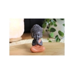 70435.2.Statuette Mini Bouddha en Résine Orange 8.5 cm