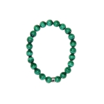 71502.1.Bracelet Malachite Perles Rondes 8 mm