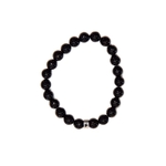 71427.1.Bracelet Onyx Perles rondes 8 mm
