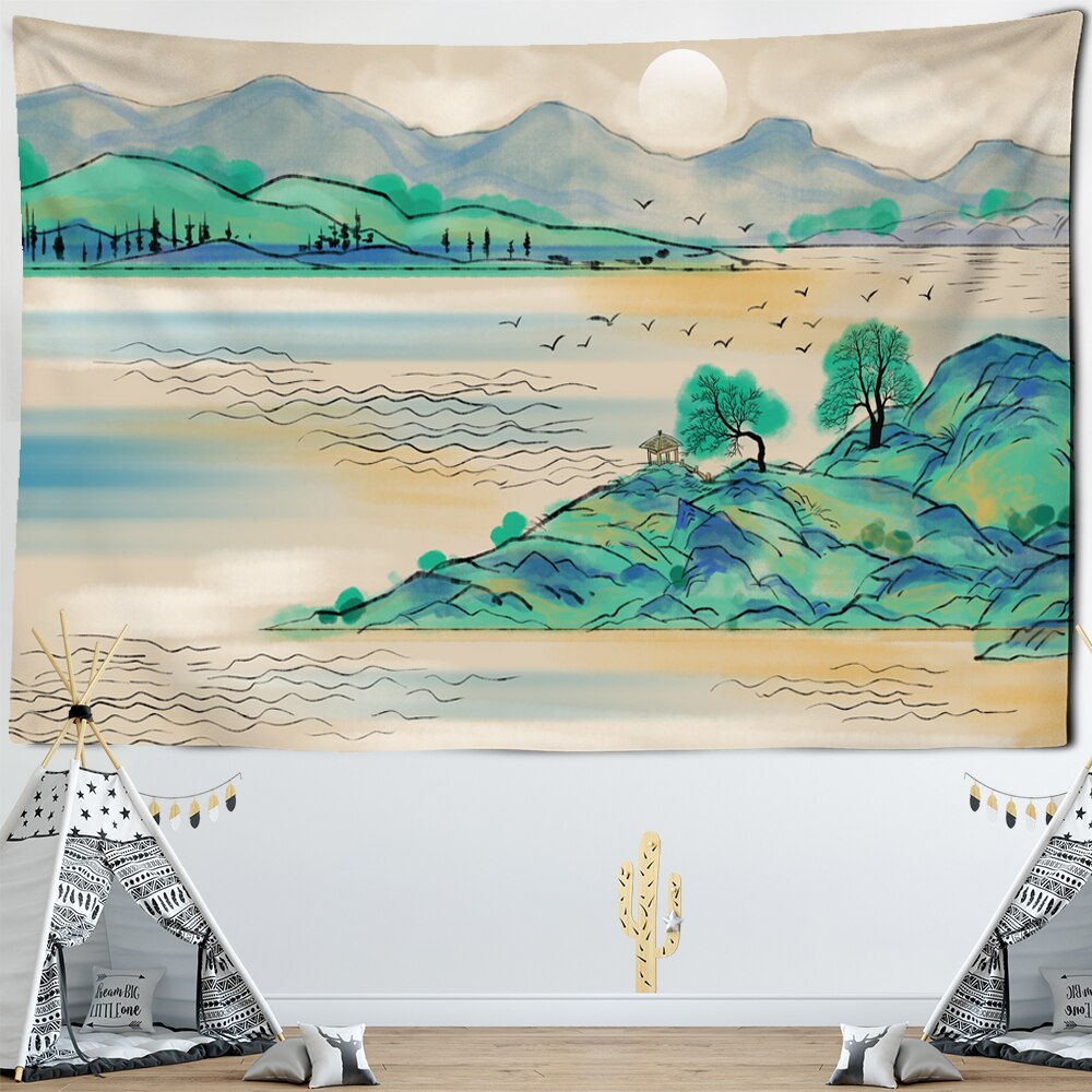 Wall Tapestry Art | Japanese Sunrise