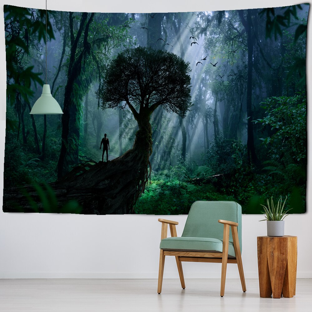 Wall Tapestry Nature | Man and the Forest