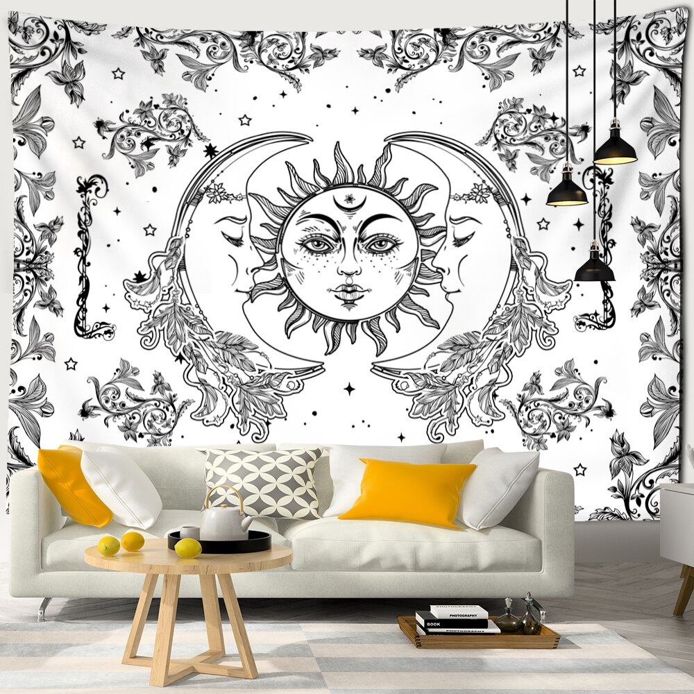 Wall Tapestry Bohemia | Lunar Twilight Blanc Cosmique