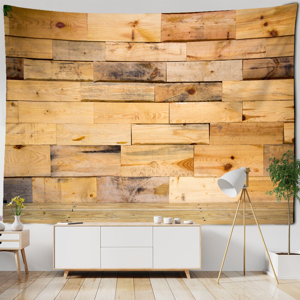 Wall Tapestry Imitation | Wooden Floor