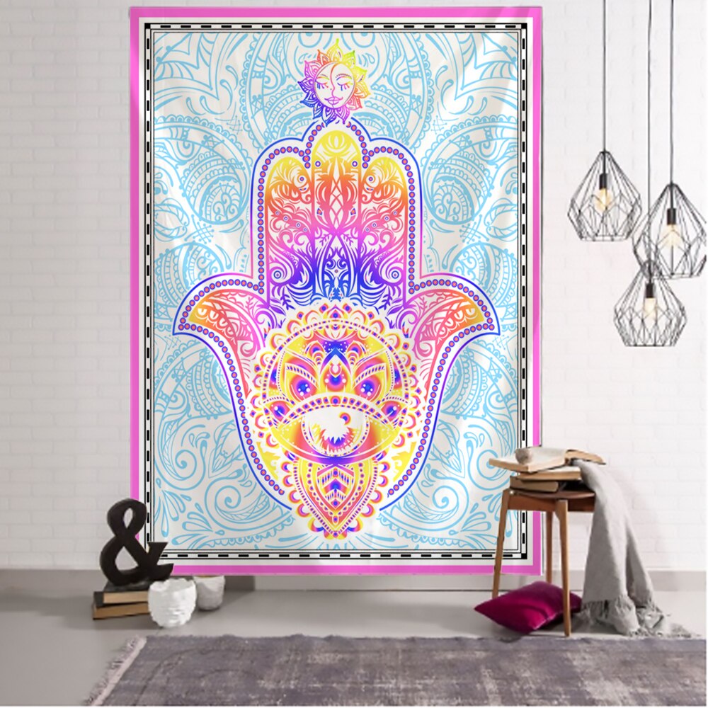 Wall Tapestry Spirituality | Pink Mandala Fatma Hand