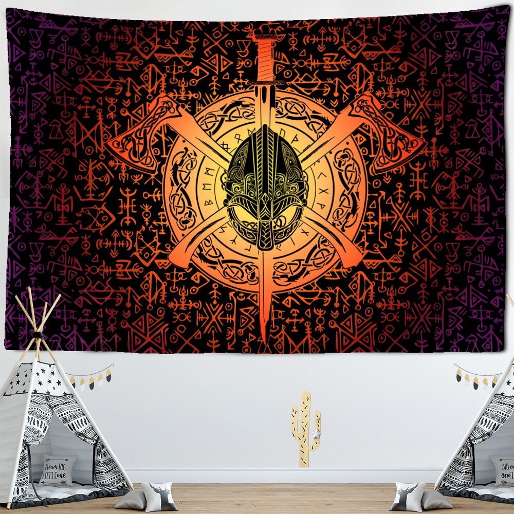 Wall Tapestry Art | Viking of Fire