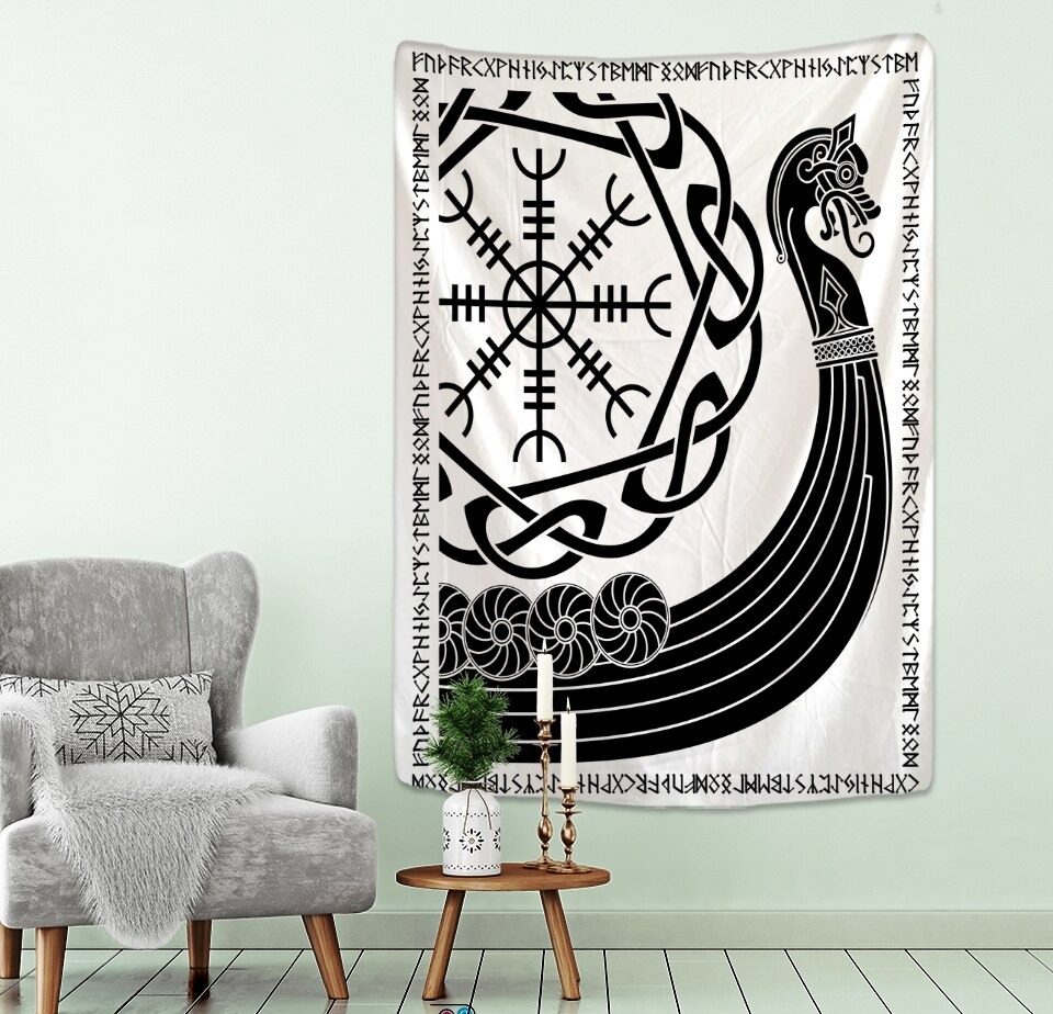 Cultural Wall Tapestry | Viking Drakkar