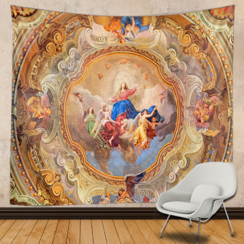 Wall Tapestry Imitation | Ceiling Royal Chapel Versailles