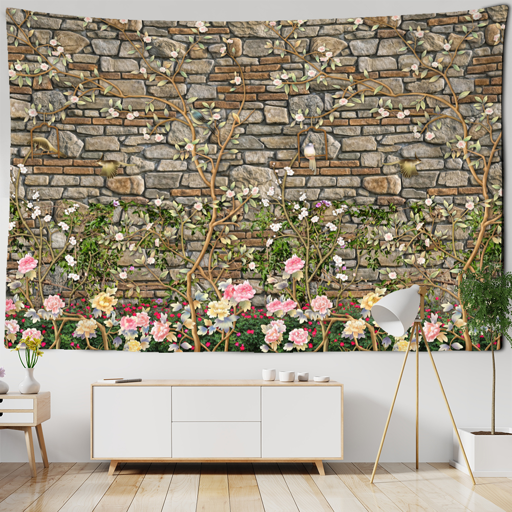 Wall Tapestry Imitation | Wall Flowering
