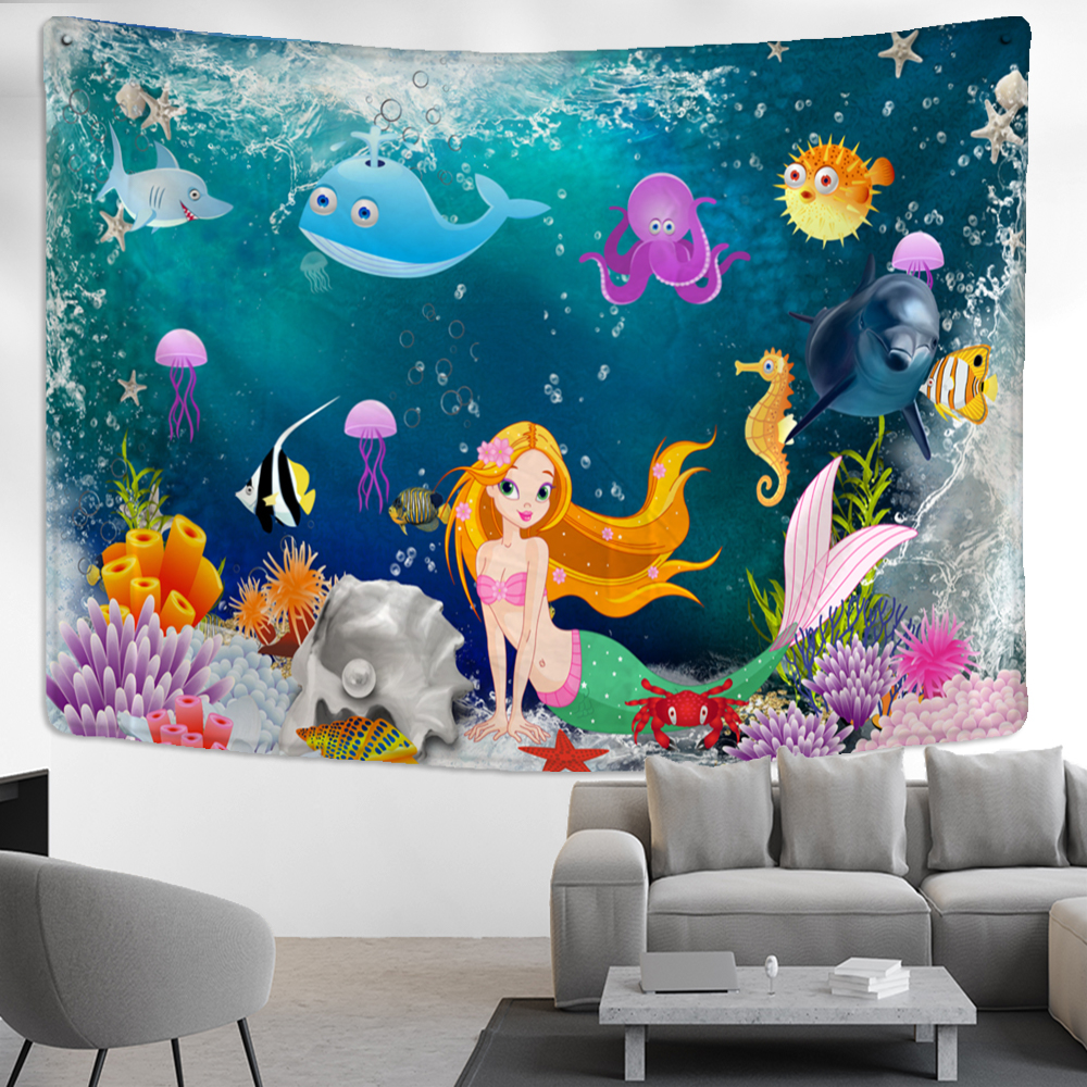 Wall Tapestry Kids | Melodious Mermaid
