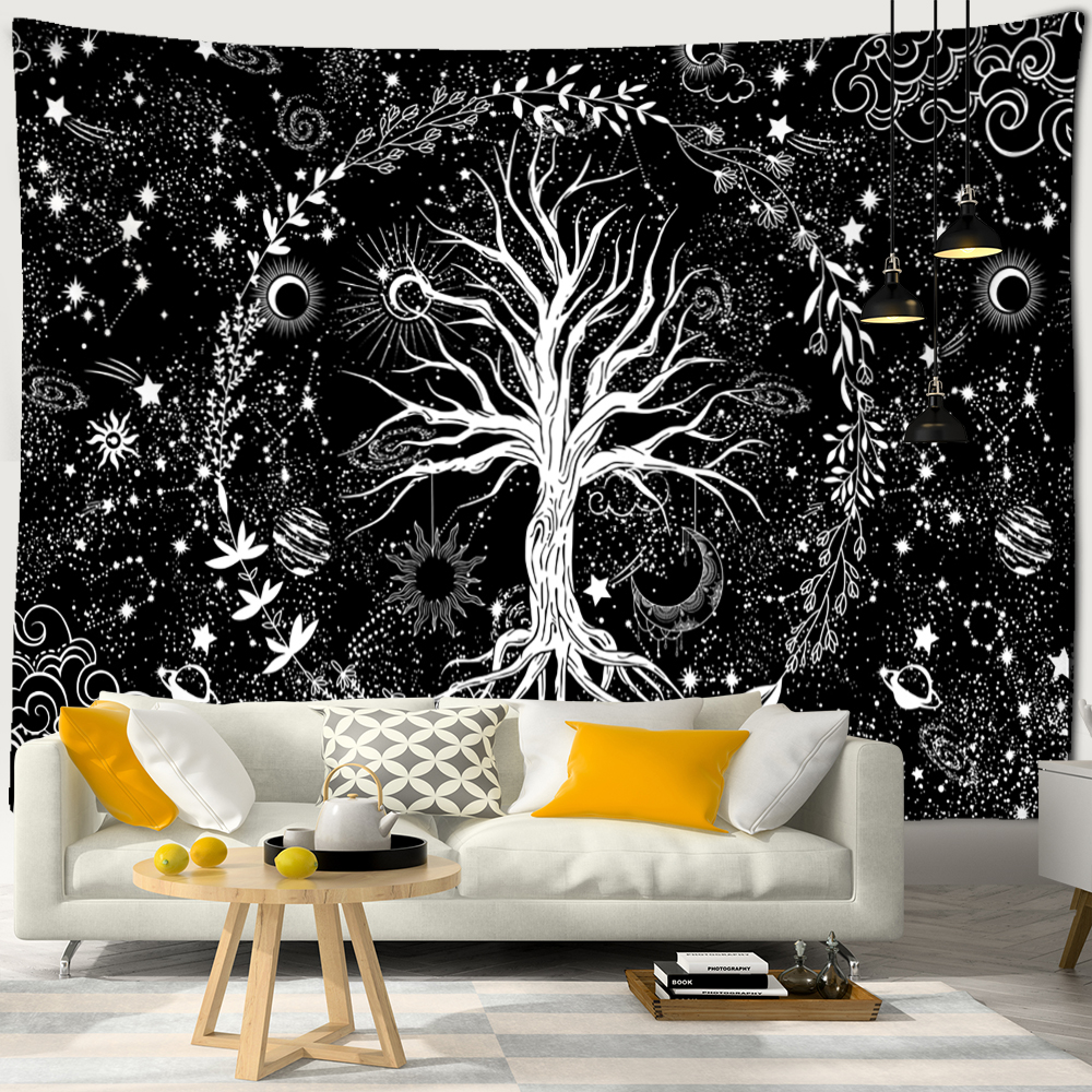 Wall Tapestry Bohemia | Nocturnal Celestial Tree
