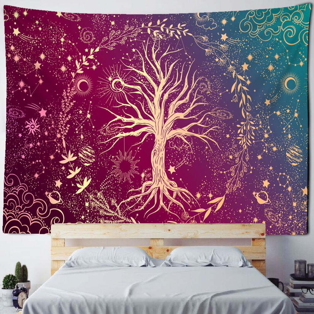 Wall Tapestry Bohemia | Celestial Tree at Dawn