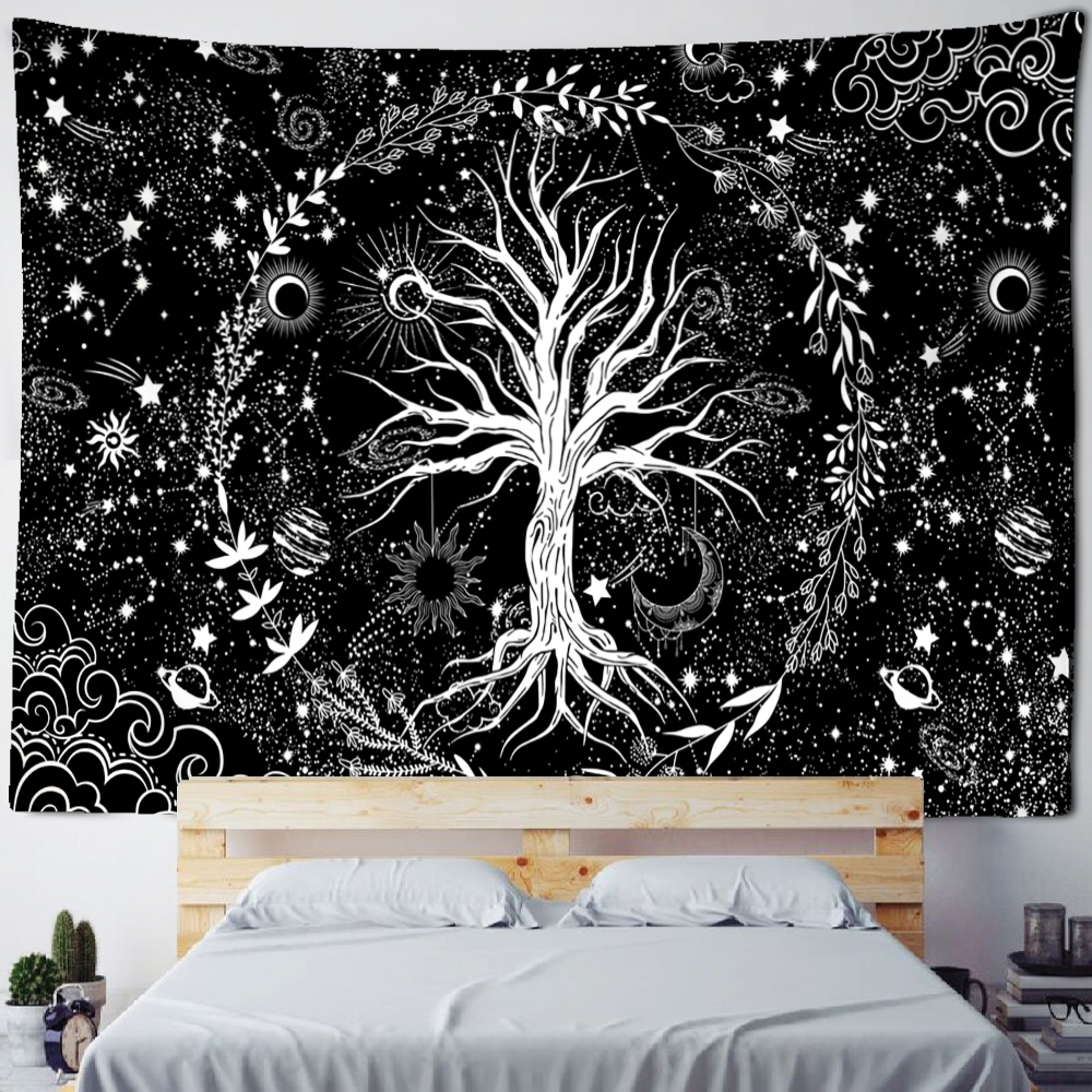 Wall Tapestry Bohemia | Nocturnal Celestial Tree