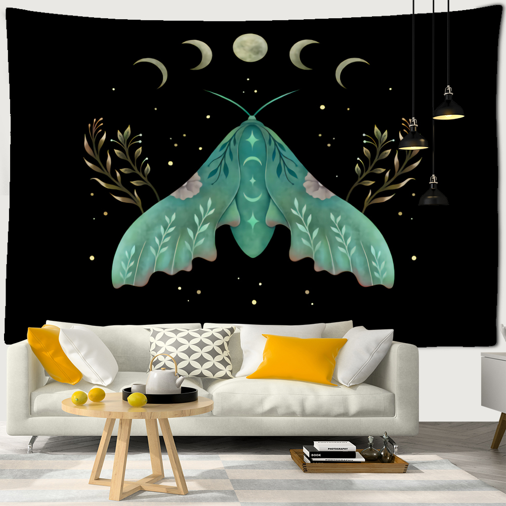 Wall Tapestry Bohemia | Hatching Nocturnal Butterfly