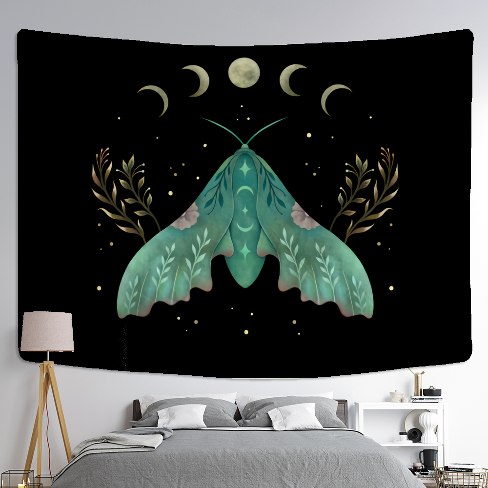 Wall Tapestry Bohemia | Hatching Nocturnal Butterfly