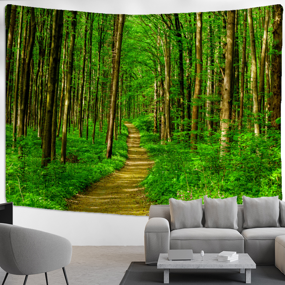 Wall Tapestry Nature | Forest Hiking Trail