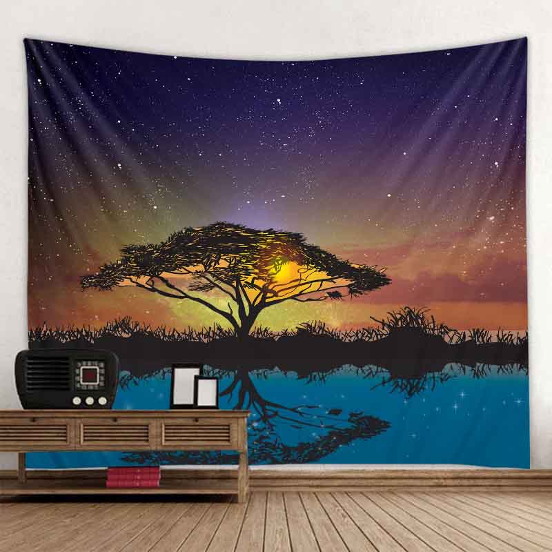 Wall Tapestry Nature | Reflection of the Baobab