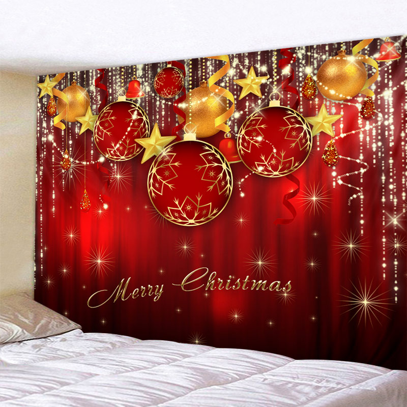 Festivity Wall Tapestry | Red Ball Merry Christmas