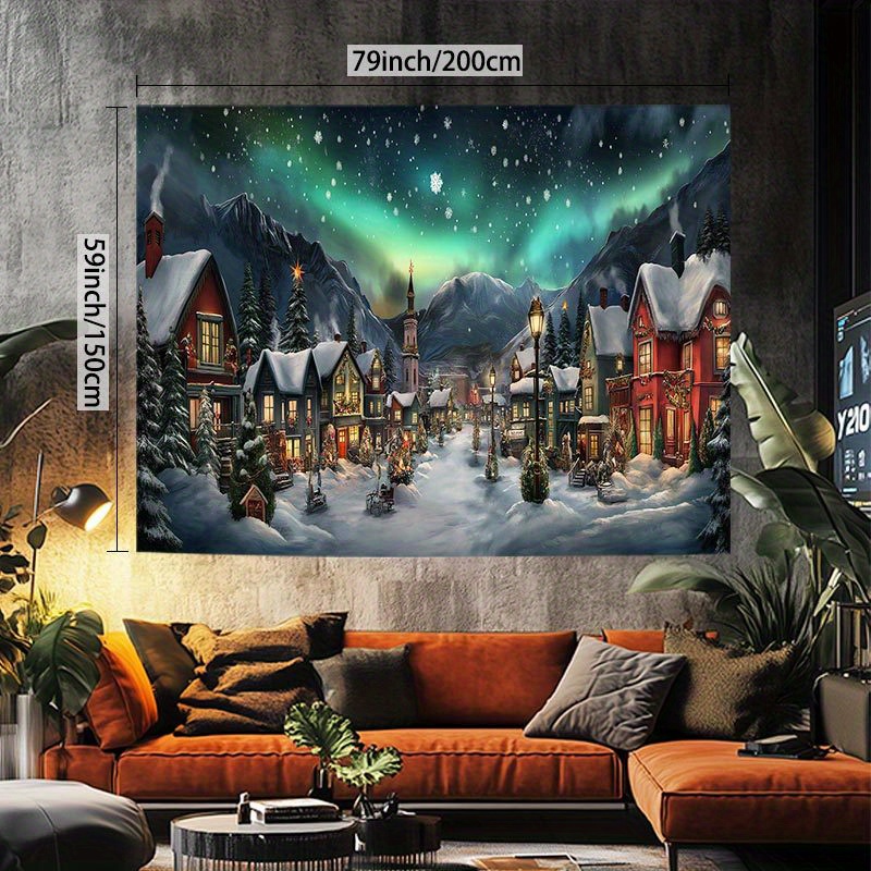 Festivity Wall Tapestry | Magical Christmas Village
