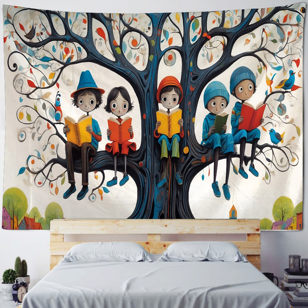 Kids Wall Tapestry  Childrens Reading Session