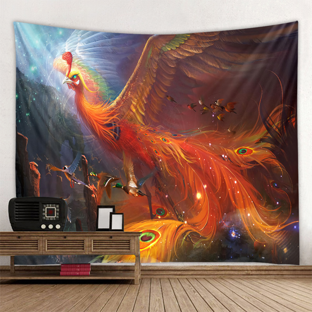 Fantasy Wall Tapestry | Asian Phoenix