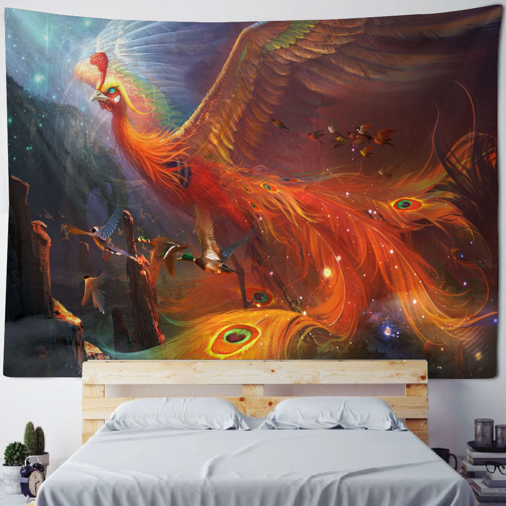 Fantasy Wall Tapestry | Asian Phoenix
