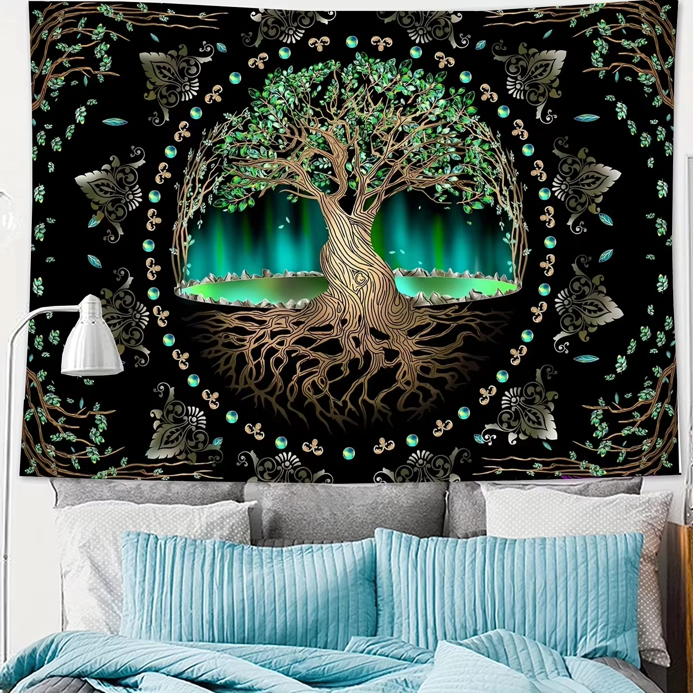 Bohemian Wall Tapestry | Vibrational Celtic Tree of Life