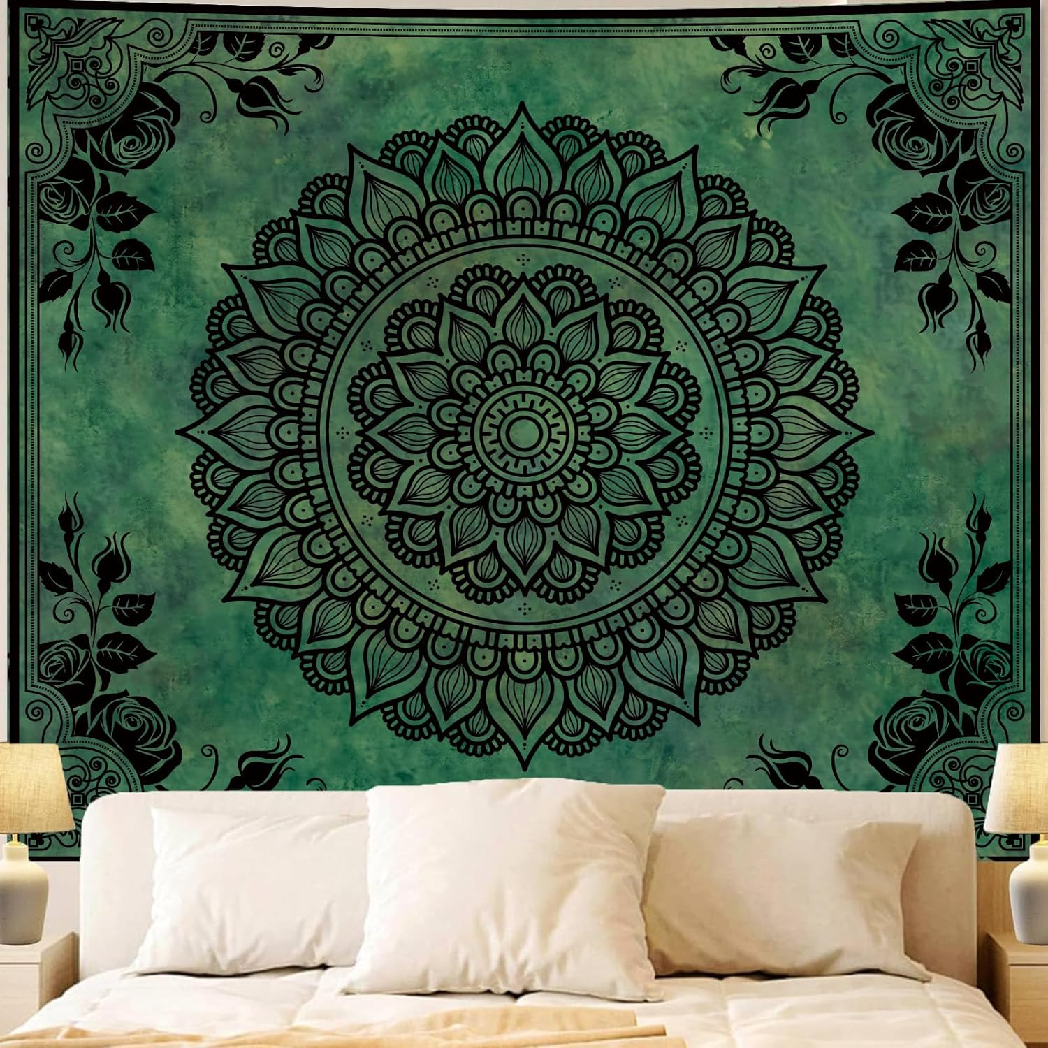 Mandala Wall Tapestry | Celtic Green
