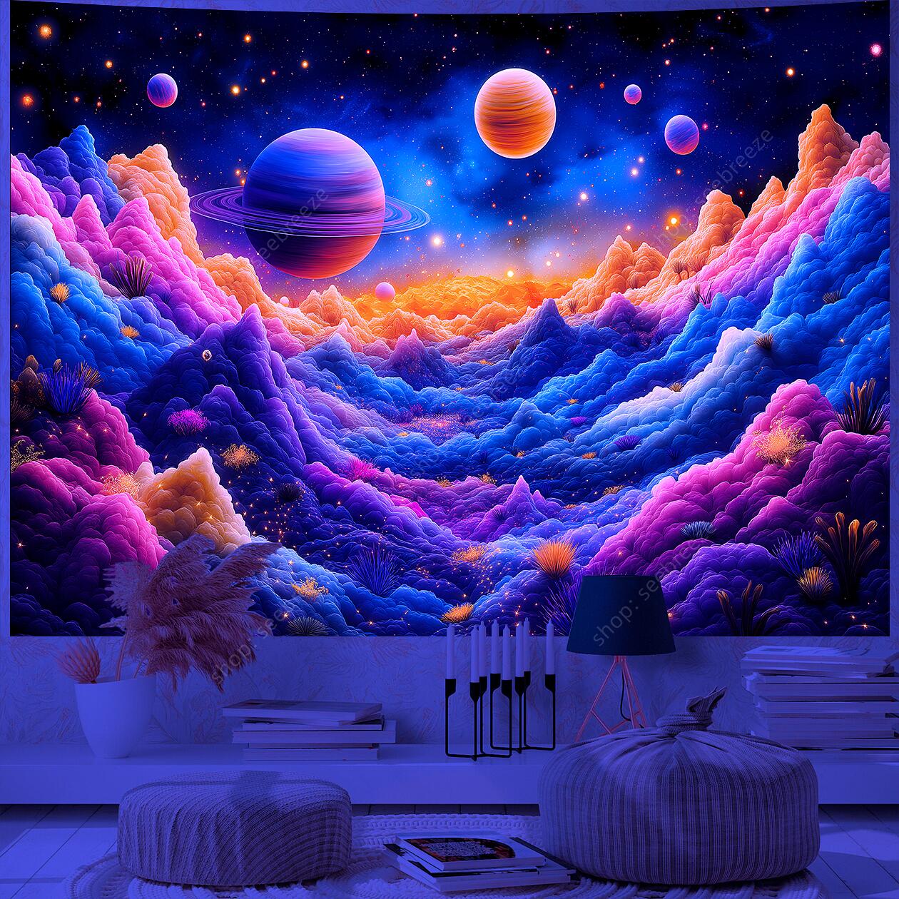 Psychedelic Wall Tapestry | Cosmic Cotton
