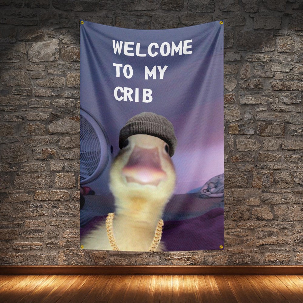 Funny Wall Tapestry | Welcome To My Crib